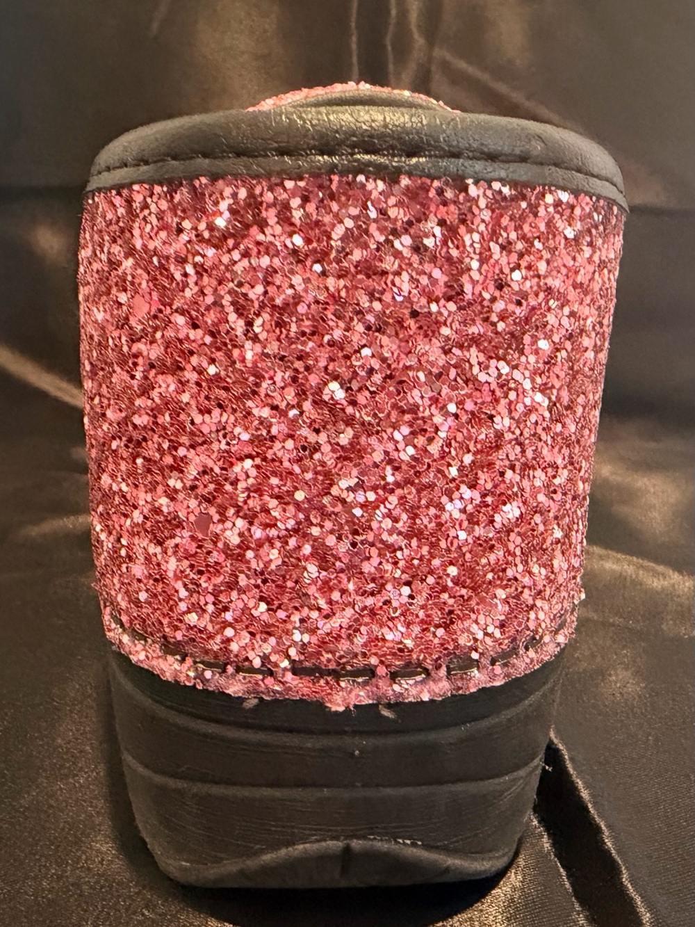 Women’s Dansko Sparkling Pink Clogs - Glitter Slip-On Shoes Size 39 - Picture 7 of 15